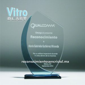 Reconocimientos en cristal Mod. Griego