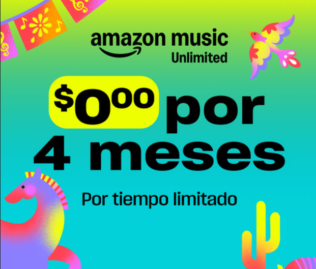AMAZON MUSIC 4 MESES